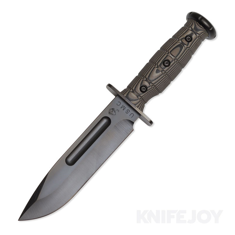 Medford Knives USMC Fighter Fixed S35VN PVD Blade with Multi-Layered G10 Handle/ PVD Hardware