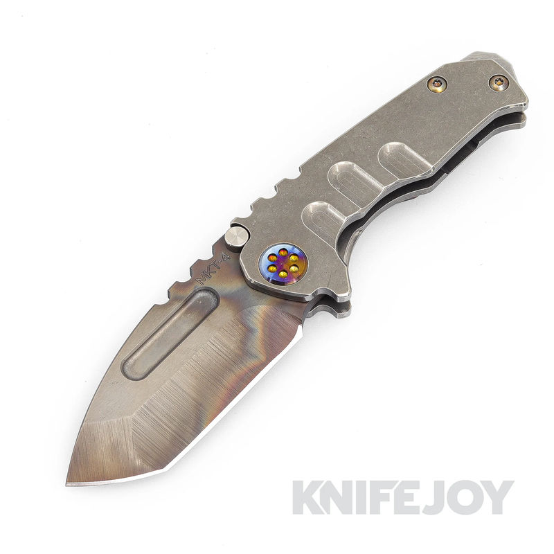Medford Knives Micro Praetorian T S45VN Vulcan Tanto Blade with Tumbled Handles/ Flamed Hardware and Clip