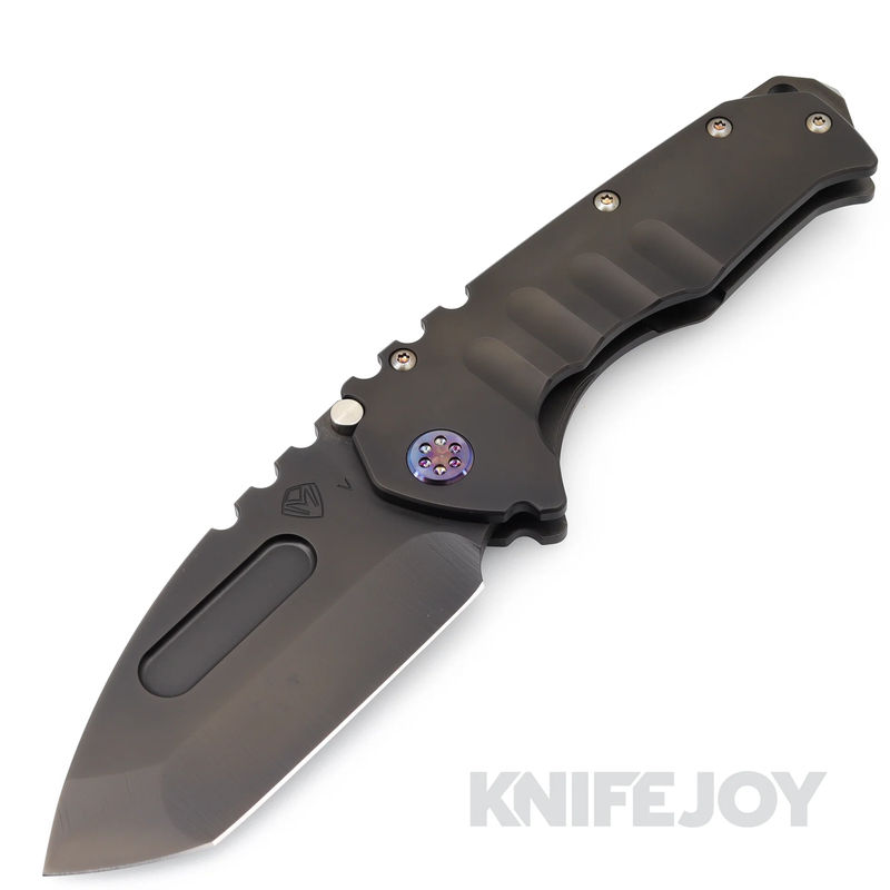 Medford Knives Praetorian "T" CPM 20CV PVD Tanto Blade with PVD Handles/ Flamed Hardware and Clip KJ Exclusive