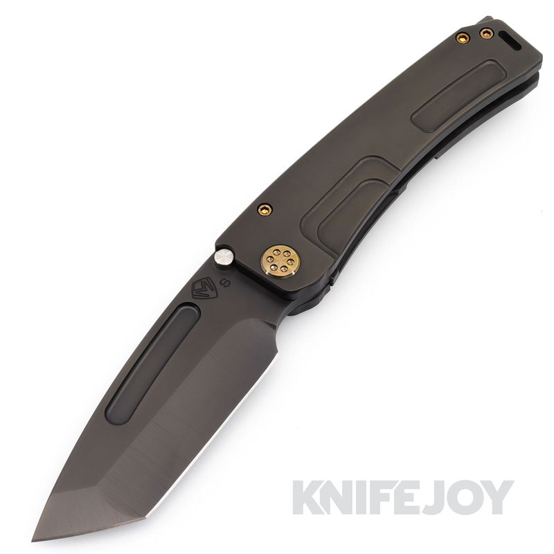 Medford Knives Marauder-H S35VN PVD Tanto Blade with PVD Handles/ Bronze Hardware and Clip