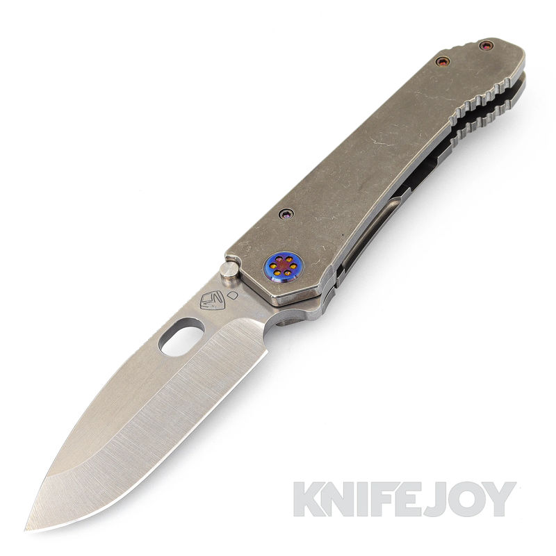 Medford Knives 187 DP D2 Tumbled Blade with Tumbled Handles/ Flamed Hardware and Clip