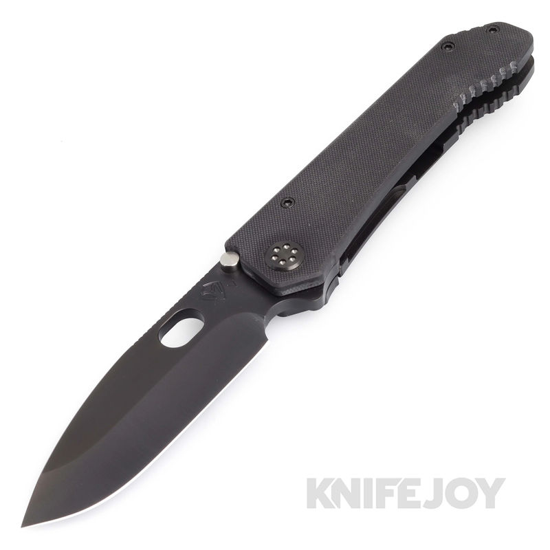 Medford Knives 187 DP 20CV PVD Blade with Black G10 Handles/ PVD Hardware & Clip KJ Exclusive