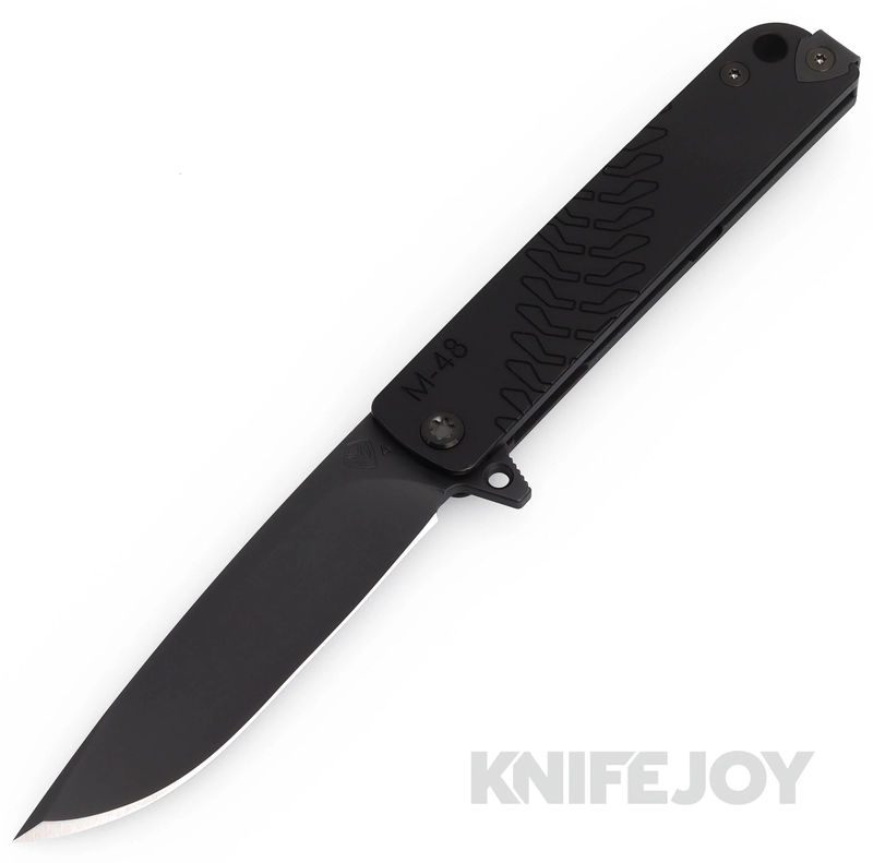 Medford Knives M-48 S45VN DLC Blade with Black Handles/ Black Hardware/ DLC Clip