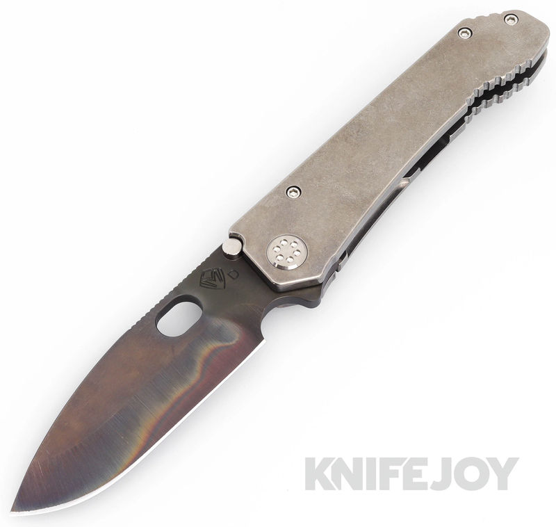 Medford Knives 187DP D2 Vulcan Blade with Tumbled Handles/ Standard Hardware and Clip