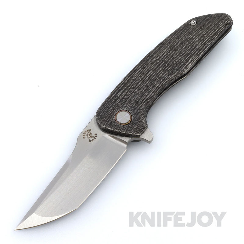 Mechforce Barker Collab Hokkaido Folder with Stonewash Magnacut Blade and Tree Bark Ti Handle