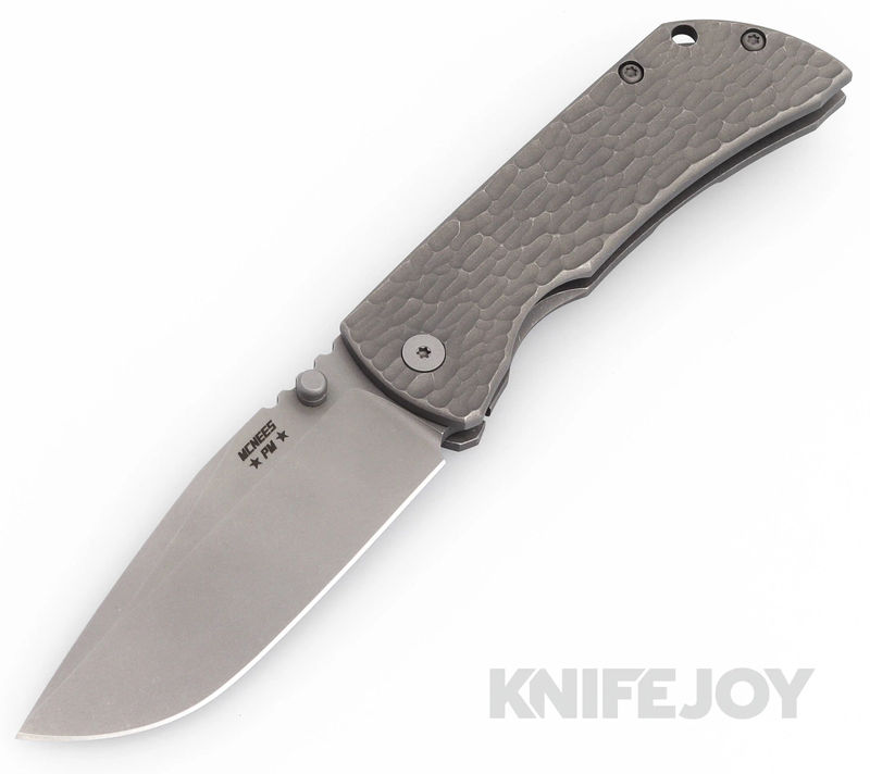 McNees Knives PM Mac2 3.5"- Gen2 Magnacut Blade and Atomic Jigged Titanium Handles