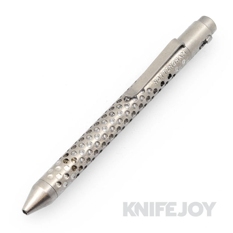 Nottingham Tactical TiButton Right Hand Double Lock Parker RIP Titanium Pen