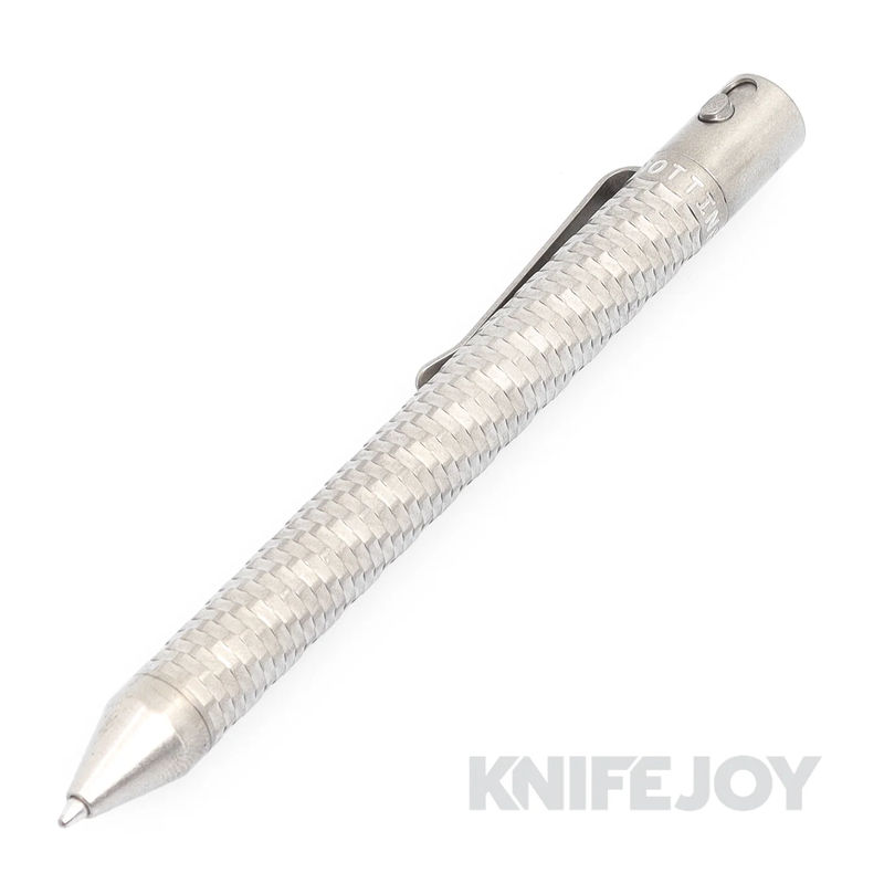 Nottingham Tactical TiButton Right Hand Double Lock Parker Full Digital Tumbled Titanium Pen