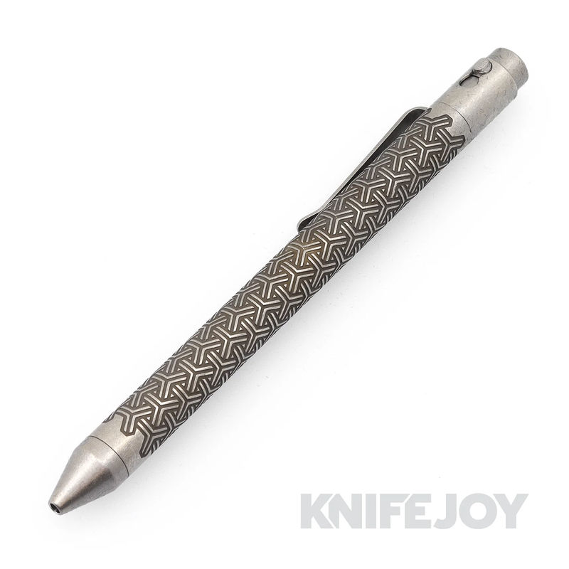 Nottingham Tactical TiButton Right Hand Double Lock Pilot G2 Full-Size YKNOTT ANODIZED Titanium Pen