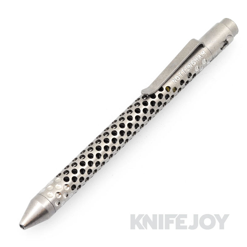 Nottingham Tactical TiButton Right Hand Double Lock Pilot G2 Full-Size RIP Titanium Pen