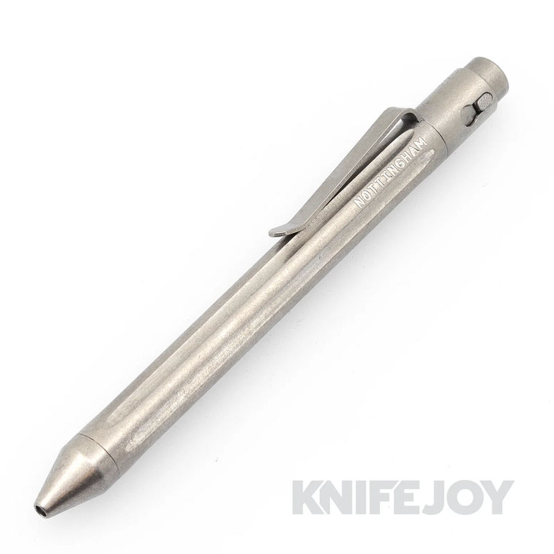Nottingham Tactical TiButton Right Hand Double Lock Parker Full Straight Flute Pen