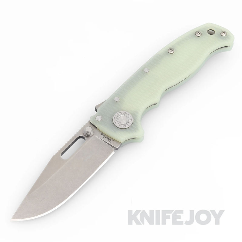 Demko Knives AD20.5S35VNNATG10-CP S35VN Clip Point Blade with Natural G10 Handles