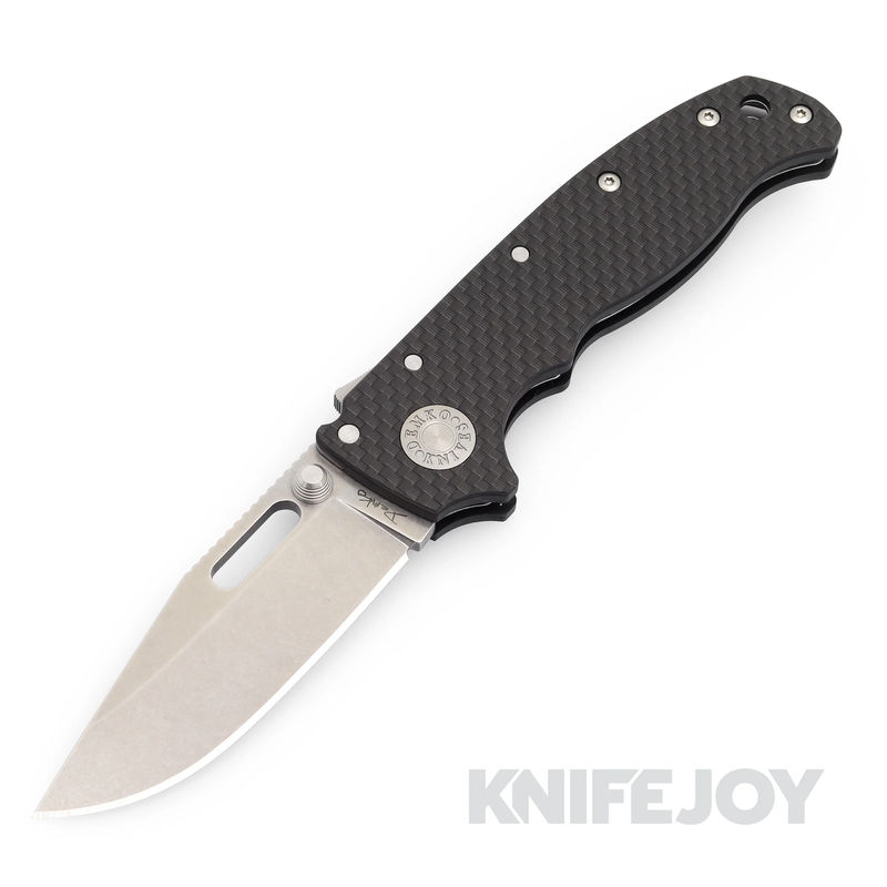 Demko Knives AD20.5SS35VNCF-CP S35VN Clip Point Blade with Carbon Fiber Handles