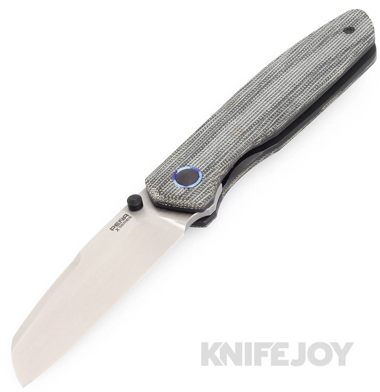 Enrique Pena X Series Front Flipper Bravo1 M390 Hand Rubbed Satin Blade with Black Micarta Handles/ Mokuti Pivot Collar/ PVD Hardware and Clip