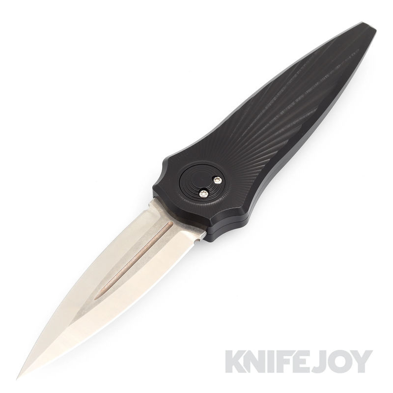 Paragon ASH-WLOCX-TSB-B-DG-S Warlockx GEN2 S35VN Satin Blade with Black Anodized Starburst Tapered Aluminum Handle/ Ti Clip