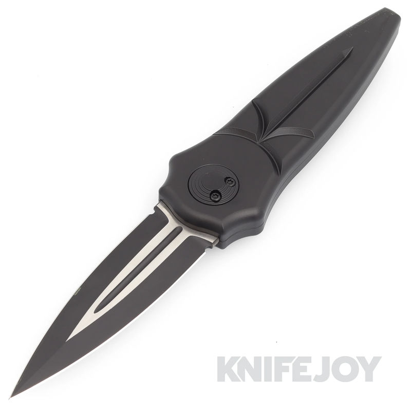 Paragon ASH-WLOCX-CV-B-DG-B2T Warlockx GEN2 S35VN 2Tone Black Cerakote Blade with Black Anodized Convergence Handle/ Ti Clip