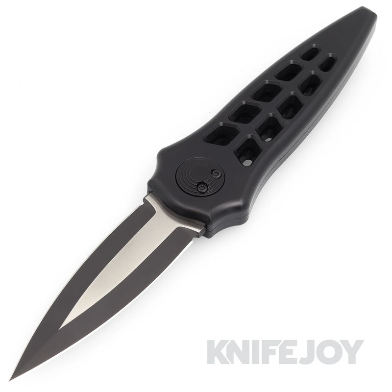 Paragon ASH-ENCHA-B-F-FG-2TS Warlockx Enchanter Series S35VN 2Tone Black Blade with Black Anodized Skeletonized Aluminum Handle/ Ti Clip