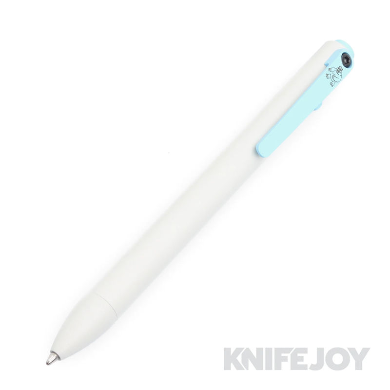 Tactile Turn KnifeJoy Exclusive Short Size Side Click Bumble Blue and White Cerakote Pen