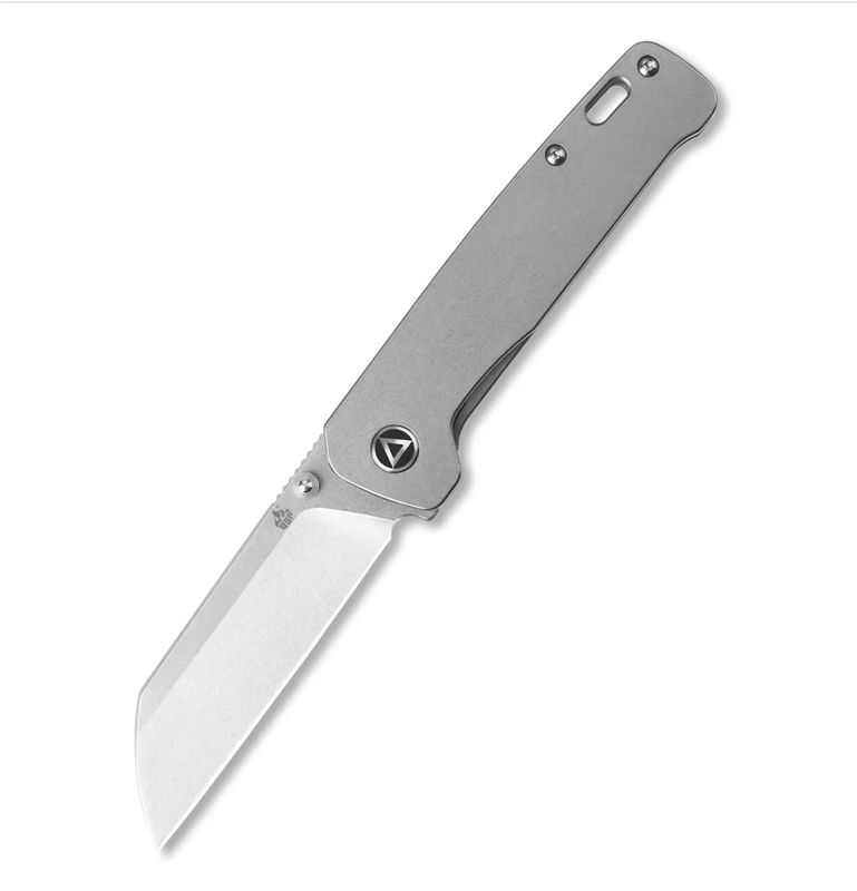 QSP Penguin QS130Q Frame Lock Ti Stonewash with 154CM Blade