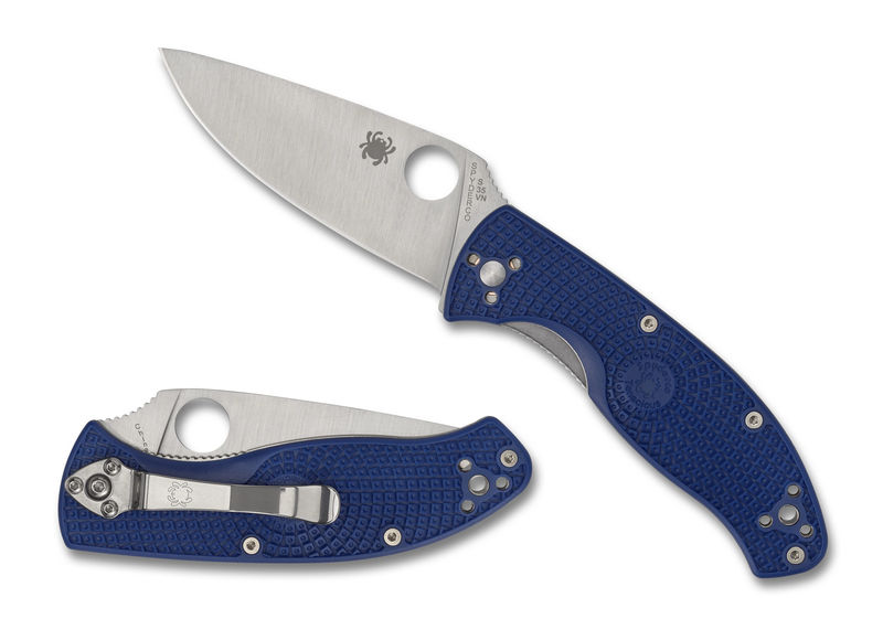 Spyderco C122PBL Tenacious Blue Lightweight CPM S35VN PlainEdge