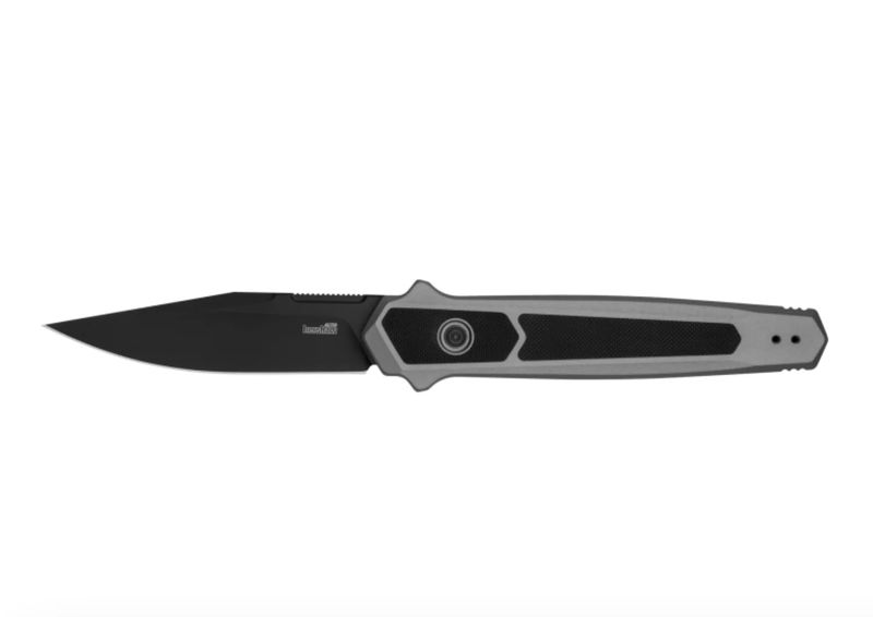Kershaw 7951 Auto Launch 17 Automatic Knife Black Cerakote Blade with Gray Anodized Aluminum Handles
