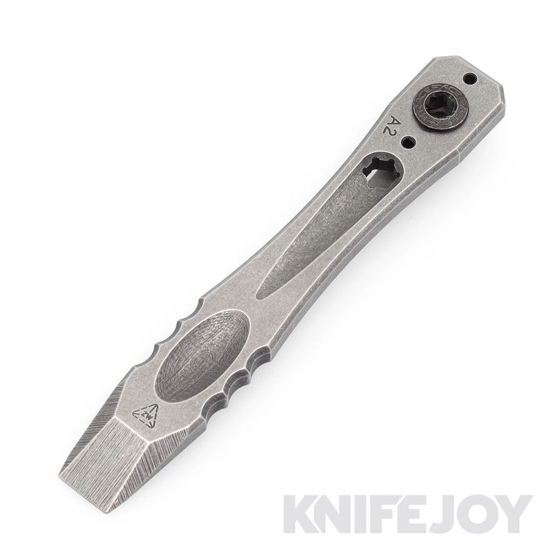 Zach Wood Custom Tools 5" A2 Clip-It Viper Pocket Pry Bar Stonewash