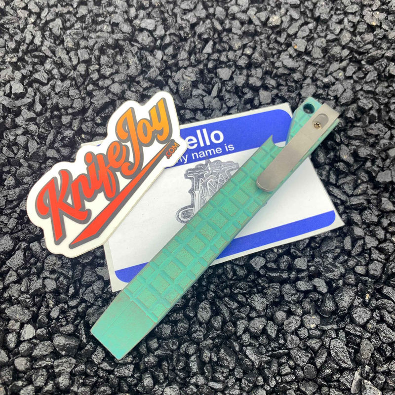 Maverick Customs 5" Green/ Bronze Frag Pocket Pry Bar EDC