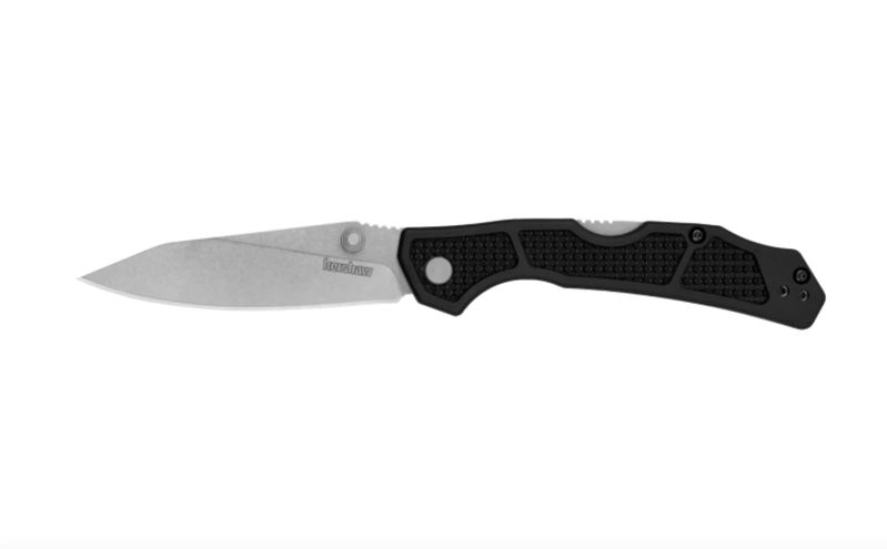 Kershaw 2033 Cargo Thumbstud Knife Stonewashed Blade with Glass-filled Nylon Handles