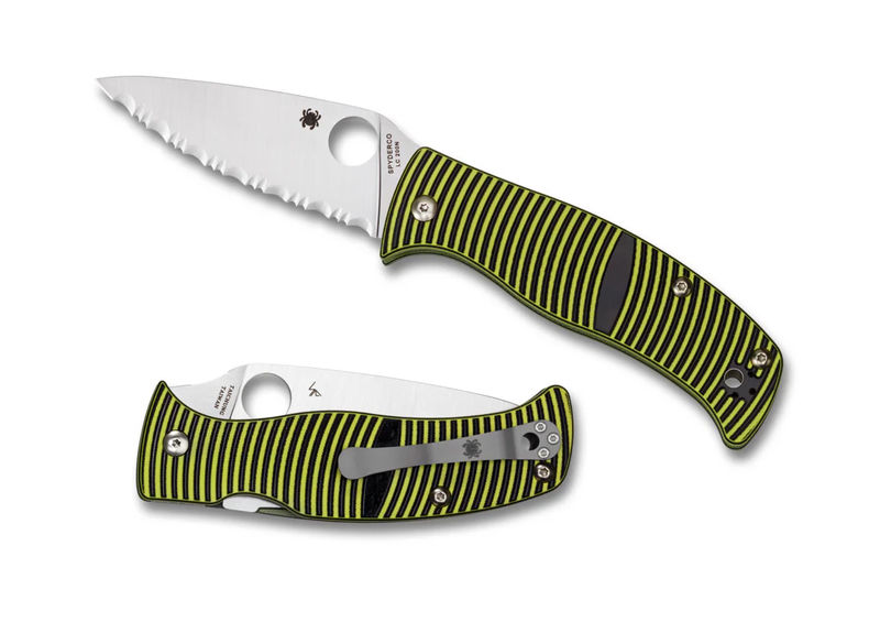 Spyderco C217GS Caribbean G-10 LC200N SpyderEdge Leaf