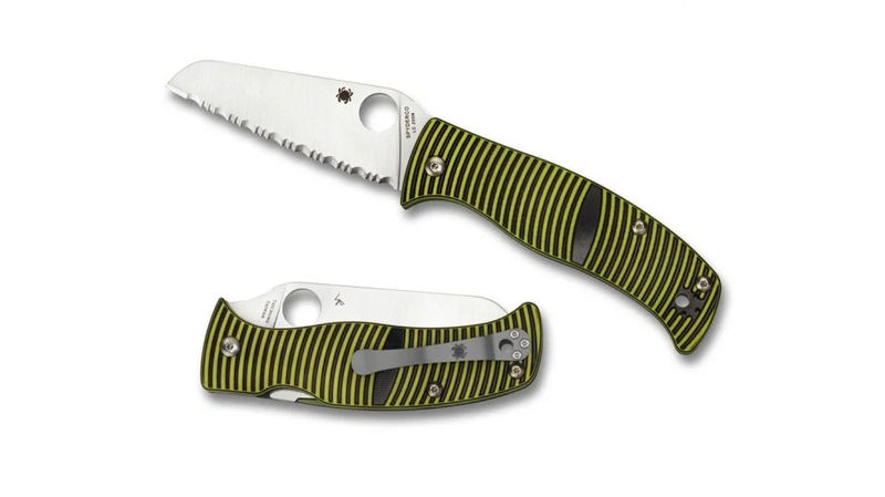 Spyderco C217GSSF Caribbean Sheepsfoot G-10 LC200N SpyderEdge