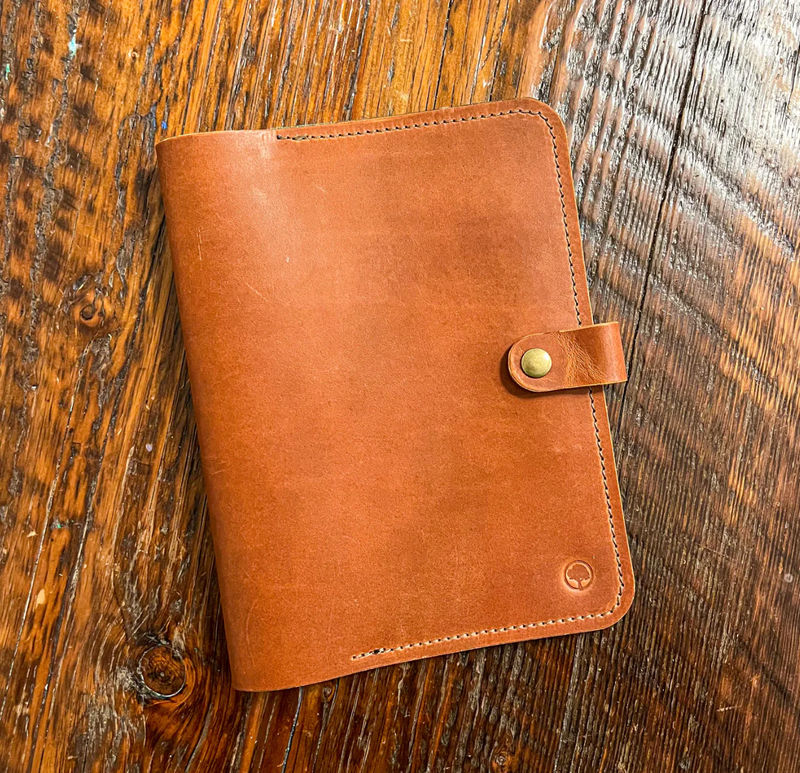 Redeemed Creations Company The Collector's Folio English Tan and Olive Leather Binder
