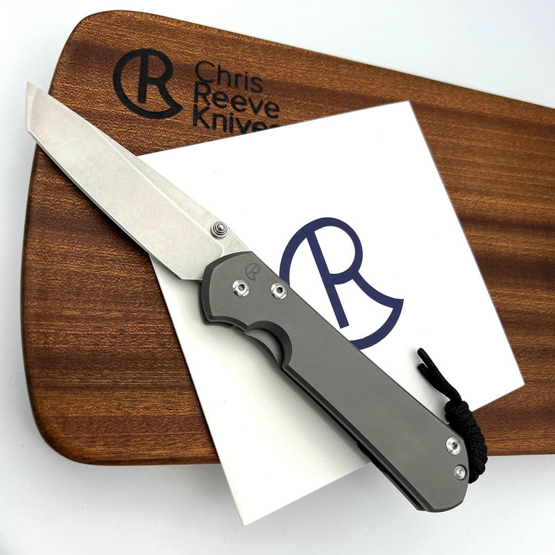 Chris Reeve Knives Large Sebenza 31 Tanto Glass Blasted- Sprint Run