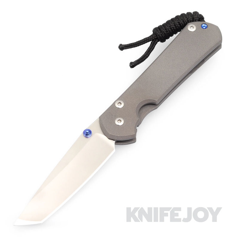 Chris Reeve Knives Small Sebenza 31 Plain Tanto Blade with Plain Titanium Handles