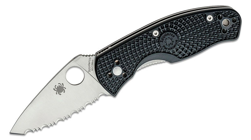 Spyderco C136SBK Persistence Lightweight Knife Serrated Blade FRN Handles