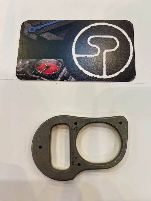 Serge Knives X-3 Titanium Frame Bottle Opener with Ivory Micarta Scale