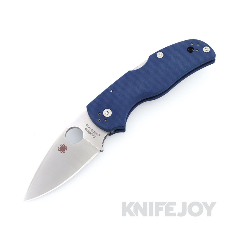 Spyderco C41GPCBL5 Native 5 with SPY27 Blade and Cobalt Blue G10 Handles