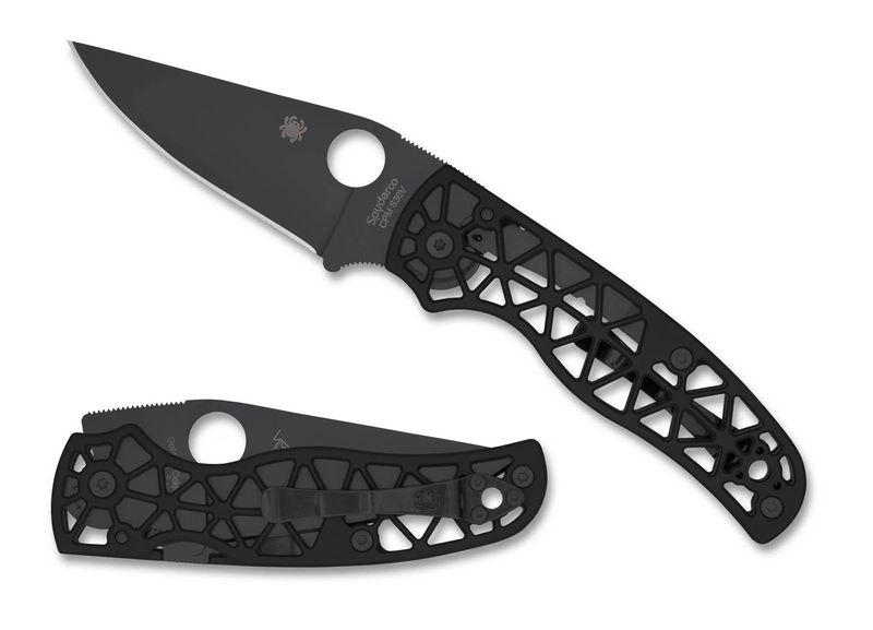 Spyderco C266BKALBKP Edgerati Black Blade