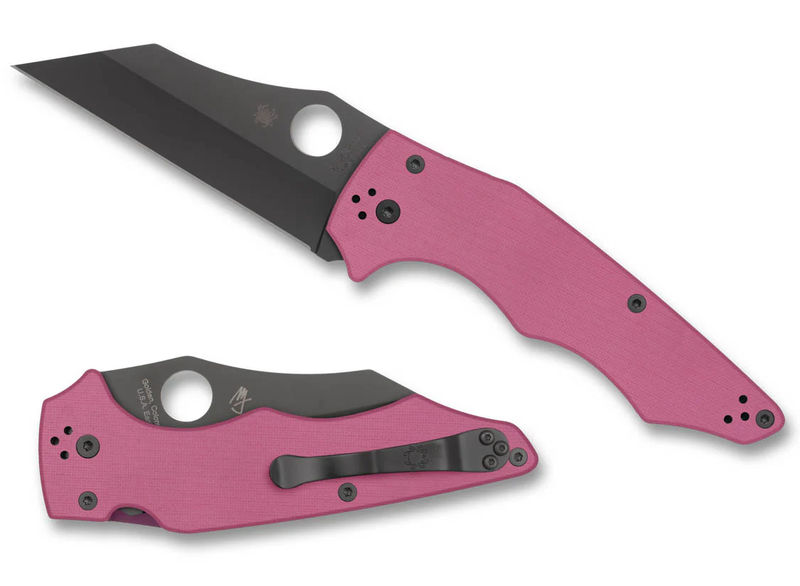 Spyderco C253GPNBKP YoJumbo Pink G-10 Black Blade SPRINT