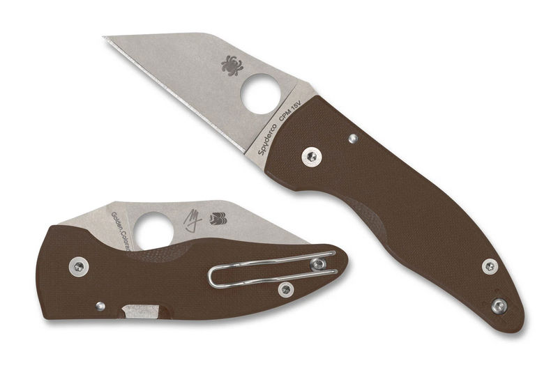 Spyderco C264GPBN15V MicroJimbo Brown G-10 CPM 15V SPRINT