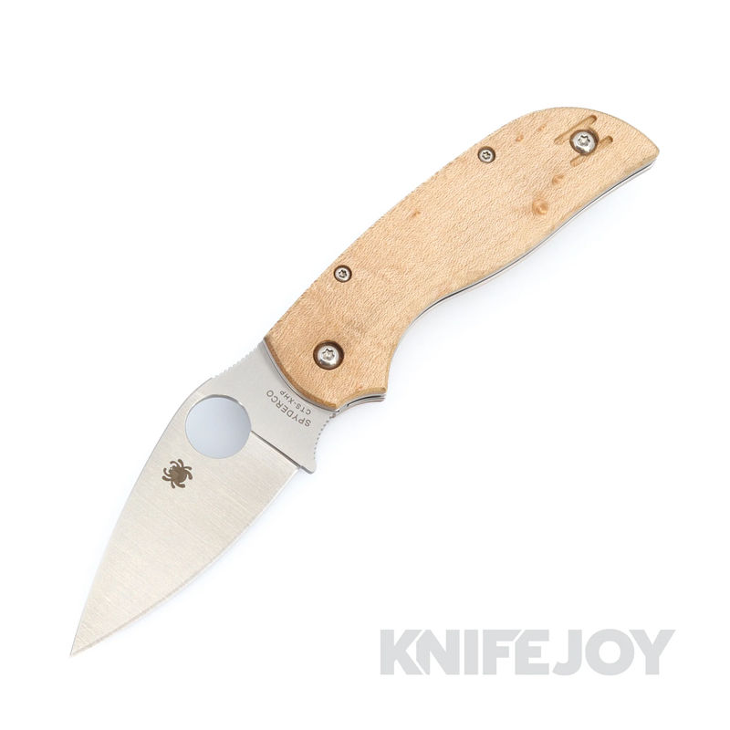 Spyderco C152NLWDP Chaparral Maple Slipit Slipjoint PlainEdge Knife