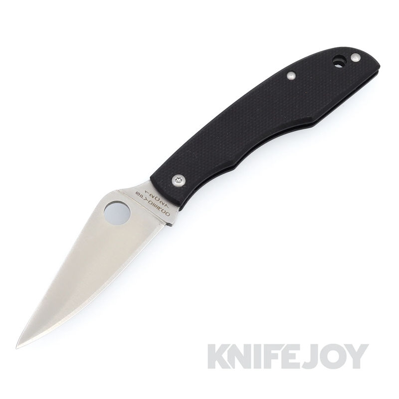 Spyderco C138GBKP Grasshopper Black G-10 Handle with PlainEdge Blade