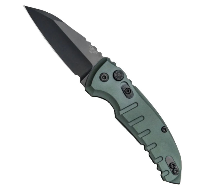 Hogue HOGK24101 A01 Microswitch Wharncliffe Automatic Knife OD Green