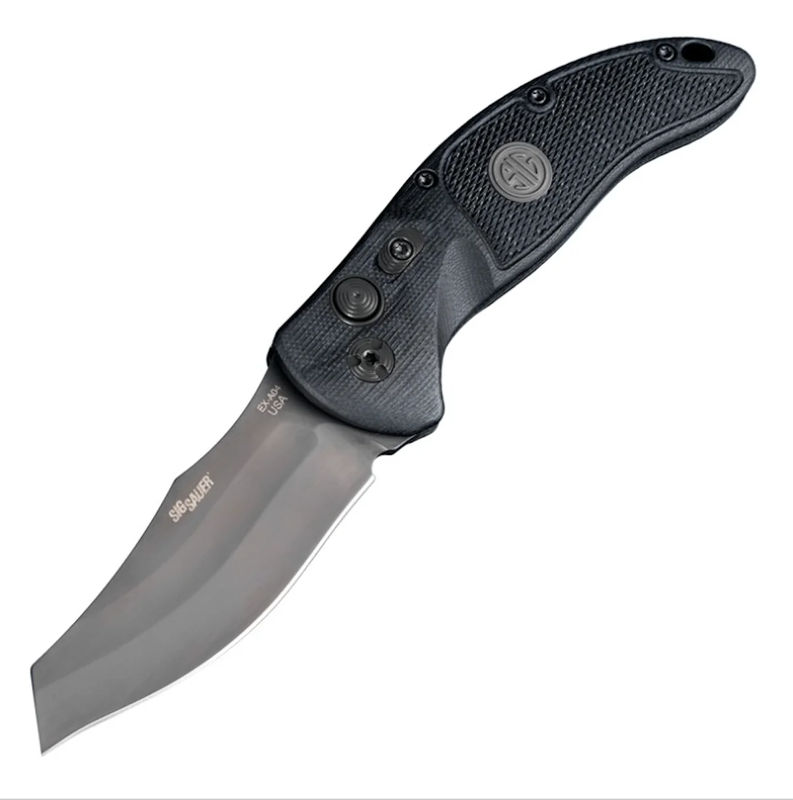 SIG Sauer by Hogue HOGK36422 SIG EX-A04 Tactical Auto Wharncliffe Blade Grey Cerakote Finish