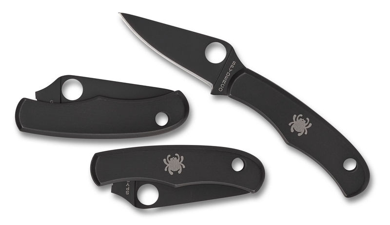 Spyderco C133BKP Bug Stainless Black with PlainEdge Black Blade