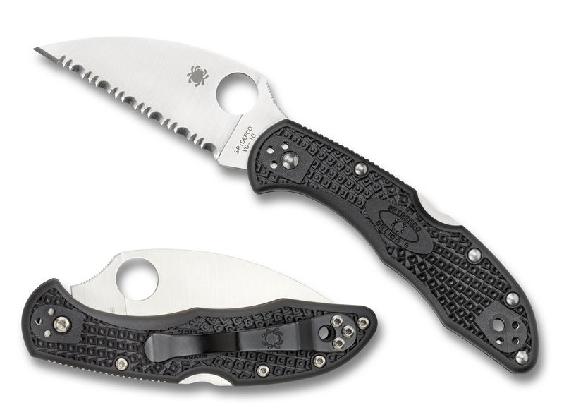 Spyderco C11FSWCBK Delica 4 Black Wharncliffe FRN Knife