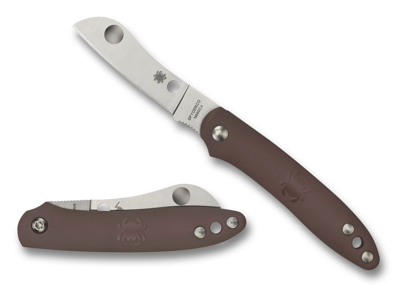 Spyderco C189PBN Roadie Slip Joint Knife Brown FRN (2.1" Satin)