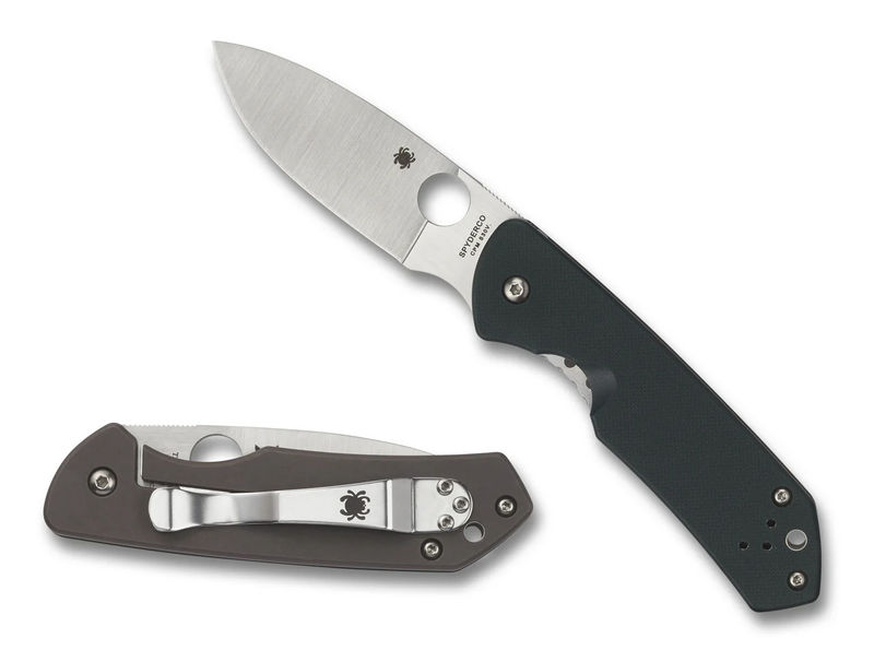 Spyderco C232GTIP Brouwer Knife, CPM S30V Plain Blade, Green G10 Handle