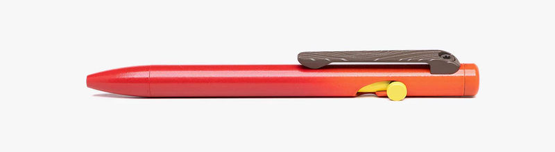 Tactile Turn Limited Edition Ember Red Gradient Titanium Slim Bolt Action Pen / Mini (4.4") Overall