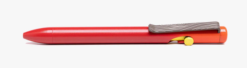 Tactile Turn Limited Edition Ember Red Gradient Titanium Bolt Action Pen / Short (5.1") Overall