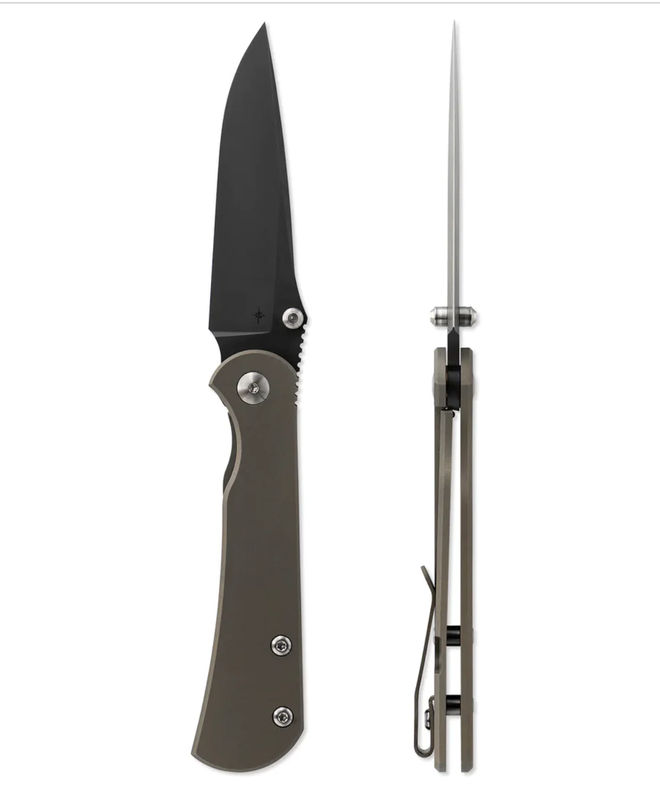 Toor Knives Merchant 2.0- FL35S Bronze Folding Knife with Bronze Titanium Handles